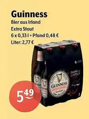 Getränke Hoffmann Guinness bier aus irland extra stout Angebot