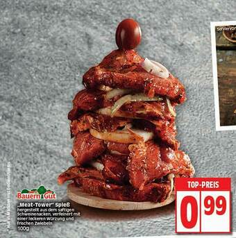 Elli Markt „meat-tower” Spieß Bauern Gut Angebot