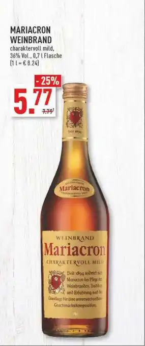 Marktkauf Mariacron weinbrand Angebot