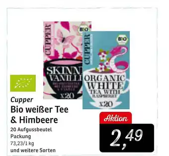 KONSUM Cupper bio wießer tee & himbeere Angebot