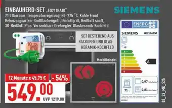 Marktkauf Siemens einbauherd-set „eq211ka10“ Angebot