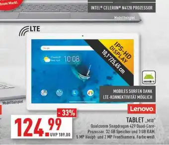 Marktkauf Lenovo tablet „m10“ Angebot