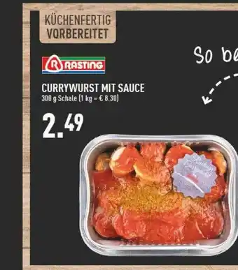 Marktkauf Rasting currywurst mit sauce Angebot