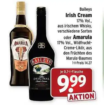 Wasgau Baileys irish cream oder amarula Angebot