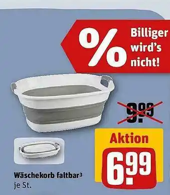 REWE Wäschekorb faltbar Angebot