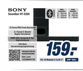 Expert Bening Sony Soundbar Ht-s350 Angebot