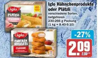 dodenhof Iglo hähnchenprodukte oder plätzli Angebot