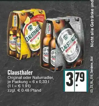 E-Center Clausthaler Angebot