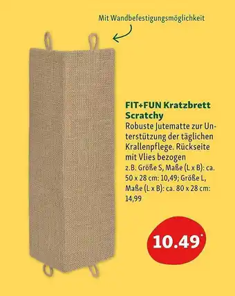 Fressnapf Fit+fun kratzbrett scratchy Angebot