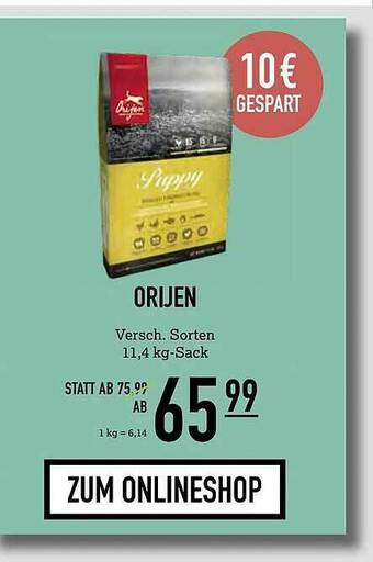 Kölle Zoo Orijen Angebot