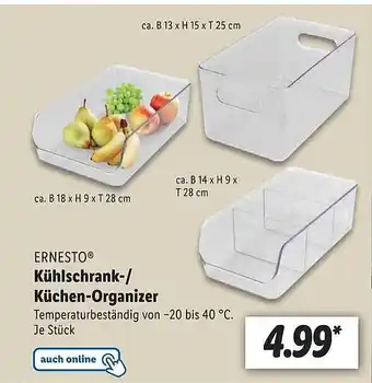 Lidl Ernesto kühlschrank- küchen-organizer Angebot