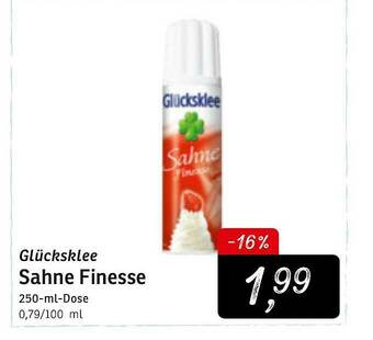 KONSUM Glücksklee Sahne Finesse Angebot