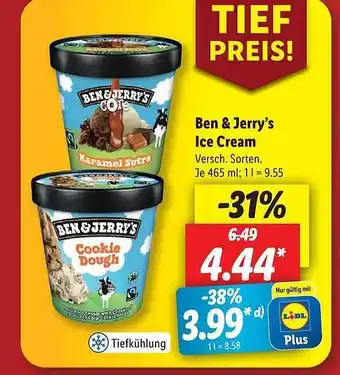 Lidl Ben & jerry's ice cream Angebot