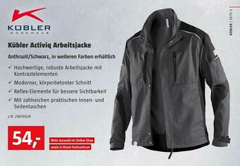 Bauhaus Kübler Activiq Arbeitsjacke Angebot