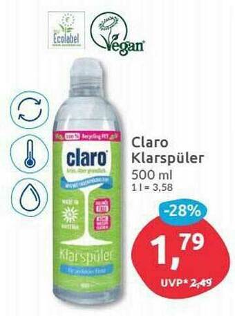 Budni Claro Klarspüler Angebot