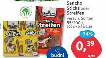 Budni Sancho Sticks Oder Streifen Angebot