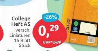 Budni College Heft A5 Angebot