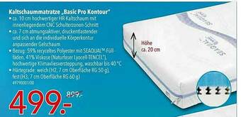 Schaffrath Kaltschaummatratze „basic Pro Kontour” Angebot