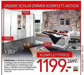 Schaffrath Vito Schlafzimmer Angebot