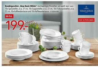 Schaffrath Villeroy & Boch Kombigeschirr „new Basic White” Angebot