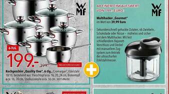 Schaffrath Kochgeschirr „quality One” + Wmf Multihacker „gourmet” Angebot