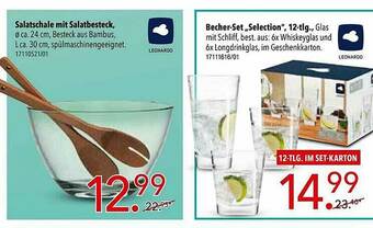 Schaffrath Salatschale Mit Salatbesteck Leonardo Oder Becher-set „selection” Angebot