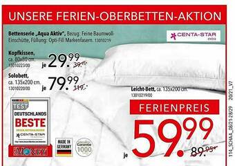 Schaffrath Centa-star Bettenserie „aqua Aktiv” Angebot