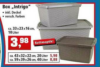 Thomas Philipps Box „intrigo” Angebot