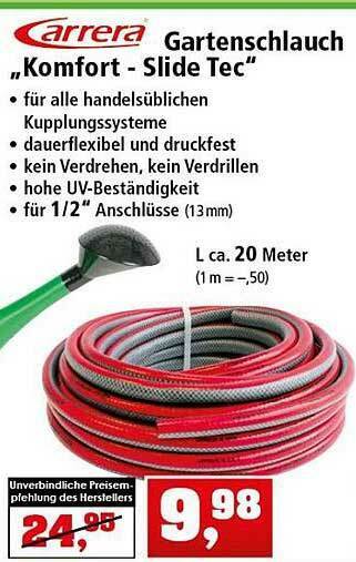 Thomas Philipps Carrera Gartenschlauch „komfort - Slide Tec” Angebot