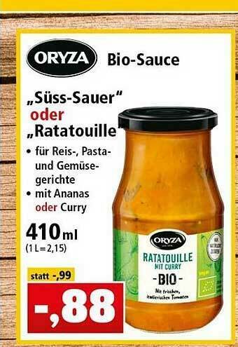 Thomas Philipps Oryza Bio-sauce Angebot