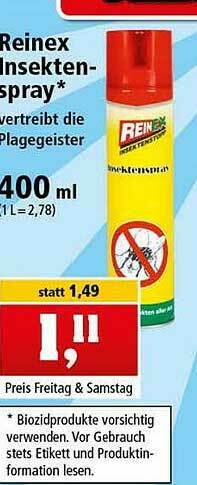 Thomas Philipps Reinex Insekten-spray Angebot