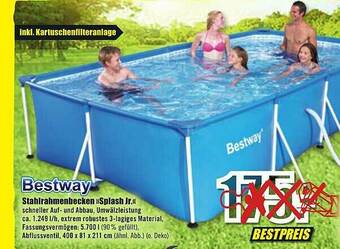 B1 Discount Baumarkt Bestway Stahlrahmenbecken »splash Jr.« Angebot