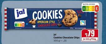 REWE Ja! Cookies Chocolate Chips Angebot