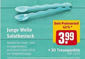 REWE Jubge Welle Salatbesteck Angebot