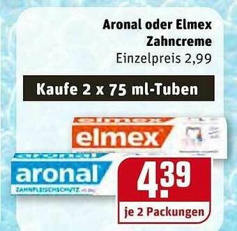 REWE Aronal Oder Elmex Zahncreme Angebot