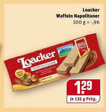 REWE Loacker Waffeln Napolitaner Angebot