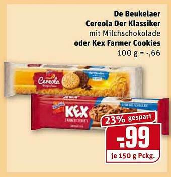 REWE De Beukelaer Cereiola Der Klassiker Oder Kex Farmer Cookies Angebot