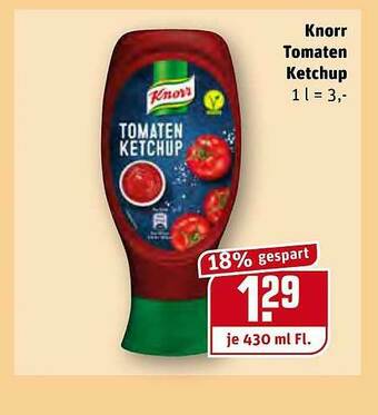 REWE Knorr Tomaten Ketchup Angebot