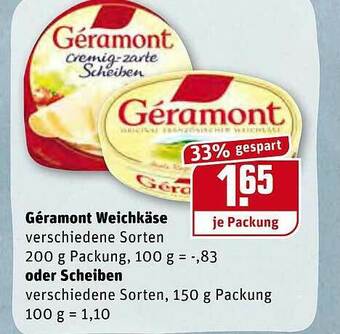 REWE Géramont Weichkäse Oder Scheiben Angebot