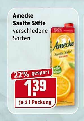 REWE Amecke Sanfte Säfte Angebot