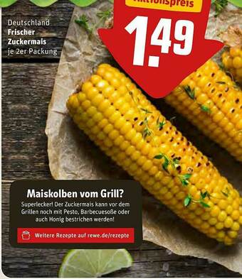 REWE Deutschland Frischer Zuckermais Angebot