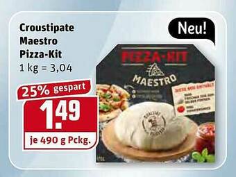 REWE Croustipate Maestro Pizza Kit Angebot