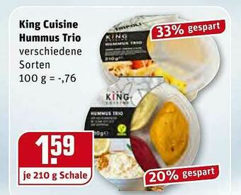 REWE King Cuisine Hummus Trio Angebot