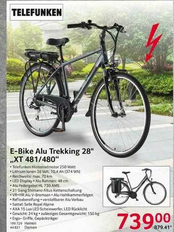 Selgros E-bike Alu Trekking 28 Angebot