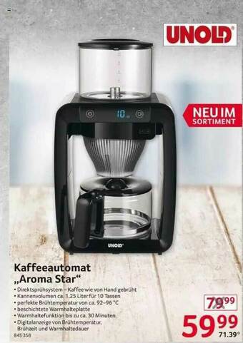 Selgros Kaffeeautomat „aroma Star” Unold Angebot