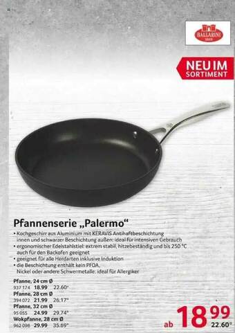 Selgros Pfannenserie „palermo” Angebot