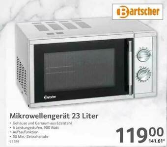 Selgros Mikrowellengerät 23 Liter Angebot