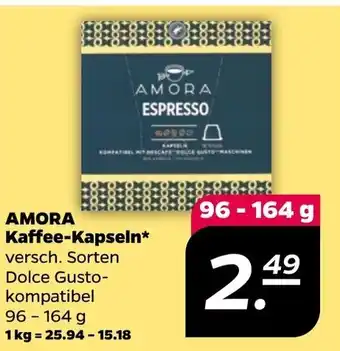 NETTO Amora Kaffee-Kapseln 96-164g Angebot