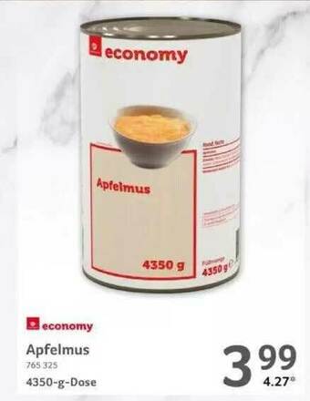 Selgros Economy Apfelmus Angebot