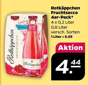 NETTO Rotkappchen Fruchtsecco 4*200ml Angebot